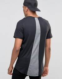 Футболка со вставкой и удлиненным асимметричным краем Jack &amp; Jones