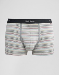 Боксеры-брифы в разноцветную полоску Paul Smith - Синий