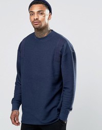 Удлиненный oversize‑свитшот из петельчатого трикотажа ASOS