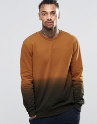 Свитшот с эффектом деграде ASOS - Кэмел