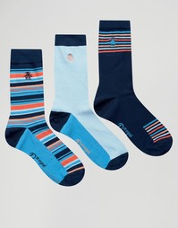 Комплект из 3 пар носков Original Penguin - Синий