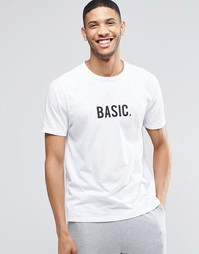 Футболка в стиле casual с принтом ASOS - Белый