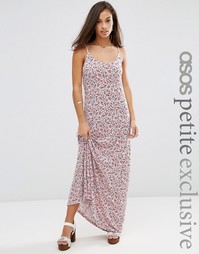 Платье макси с пестрым принтом ASOS PETITE - Мульти