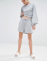 Monki Jersey Sweat Shorts - Серый