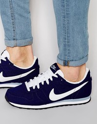 Кроссовки из парусины Nike Genicco 833400-410 - Синий