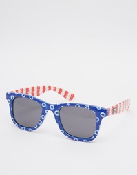 Солнцезащитные очки с контрастным принтом Vans Janelle Hipster