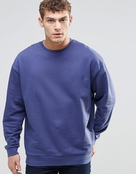 Синий oversize-свитшот ASOS - Смолисто-синий