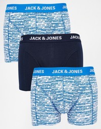 Комплект из 3 боксеров-брифов с принтом Jack &amp; Jones - Мульти