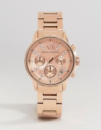 Часы цвета розового золота Armani Exchange Lady Banks AX4326