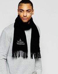 Шарф с логотипом Vivienne Westwood - Черный