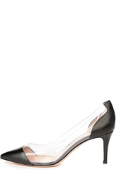 Туфли Plexi Pump с прозрачными вставками Gianvito Rossi