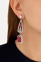 Серьги с цирконами Jewel Mania