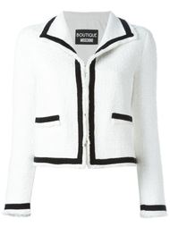 пиджак с контрастной окантовкой Boutique Moschino