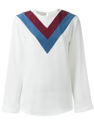 блузка с контрастными полосками   Stella McCartney