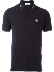 logo patch polo shirt Stone Island