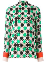 geometric print blouse Emilio Pucci