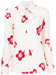 hibiscus floral print shirt Saint Laurent