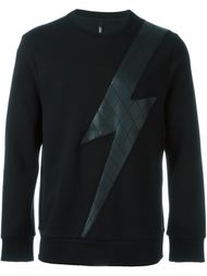 lightning bolt patch sweatshirt Neil Barrett