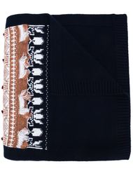 intarsia knit scarf Barrie