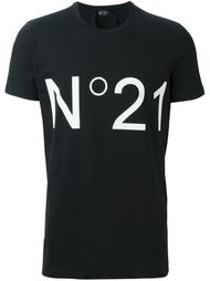 logo print T-shirt Nº21