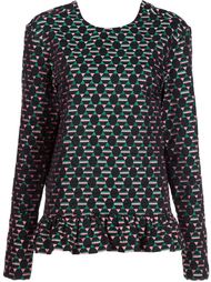 jacquard ruffle top Marni