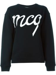 Handwritten McQ print sweatshirt McQ Alexander McQueen