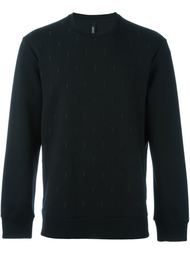embroidered lightning bolt sweatshirt Neil Barrett