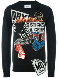 logo sticker sweatshirt Doublet