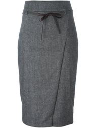 belted pencil skirt Brunello Cucinelli