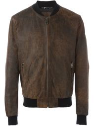 leather bomber jacket   Dolce &amp; Gabbana