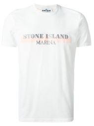 футболка с принтом логотипа   Stone Island