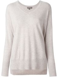 свитер свободного кроя c V-образным вырезом  N.Peal