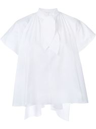 pussy bow poplin blouse  Delpozo