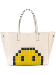 'Ebury' pixel smiley tote Anya Hindmarch