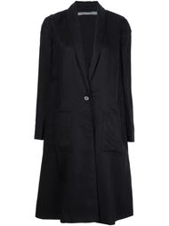 single breasted midi coat   Raquel Allegra