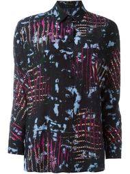 abstract print shirt  Versace