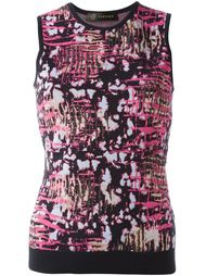 abstract intarsia top  Versace