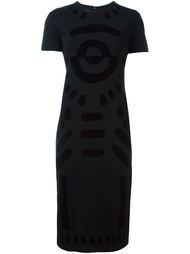 Tribal Markings flock dress McQ Alexander McQueen