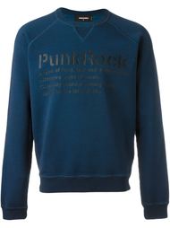 Punk Rock print sweatshirt Dsquared2
