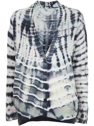 tie-dye print cardigan  Raquel Allegra