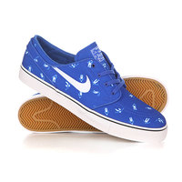Кеды кроссовки низкие Nike SB Zoom Stefan Janoski Cnvs Prm Racer Blue/White-Black