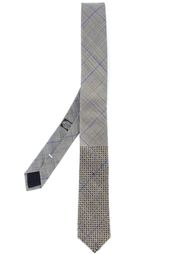 perforated checked tie  Oamc