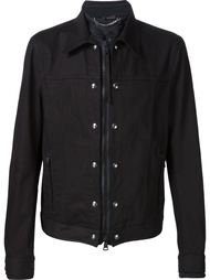 джинсовая куртка на молнии Diesel Black Gold