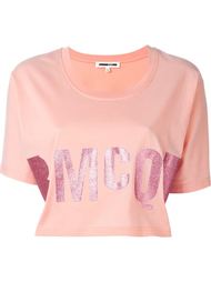 укороченный топ с принтом -логотипом McQ Alexander McQueen