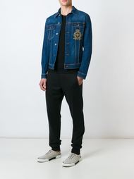 джинсовая куртка с нашивкой эмблемы Dolce &amp; Gabbana