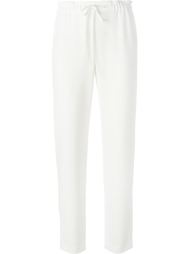 drawstring straight leg trousers Theory