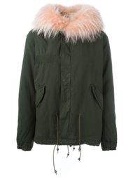 raccoon and coyote fur lined jacket Mr &amp; Mrs Italy
