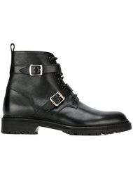 ботинки с ремешками на пряжке   Saint Laurent