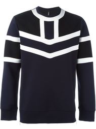 colour block sweatshirt Neil Barrett