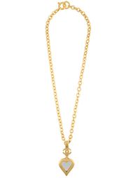 heart mirror necklace Chanel Vintage